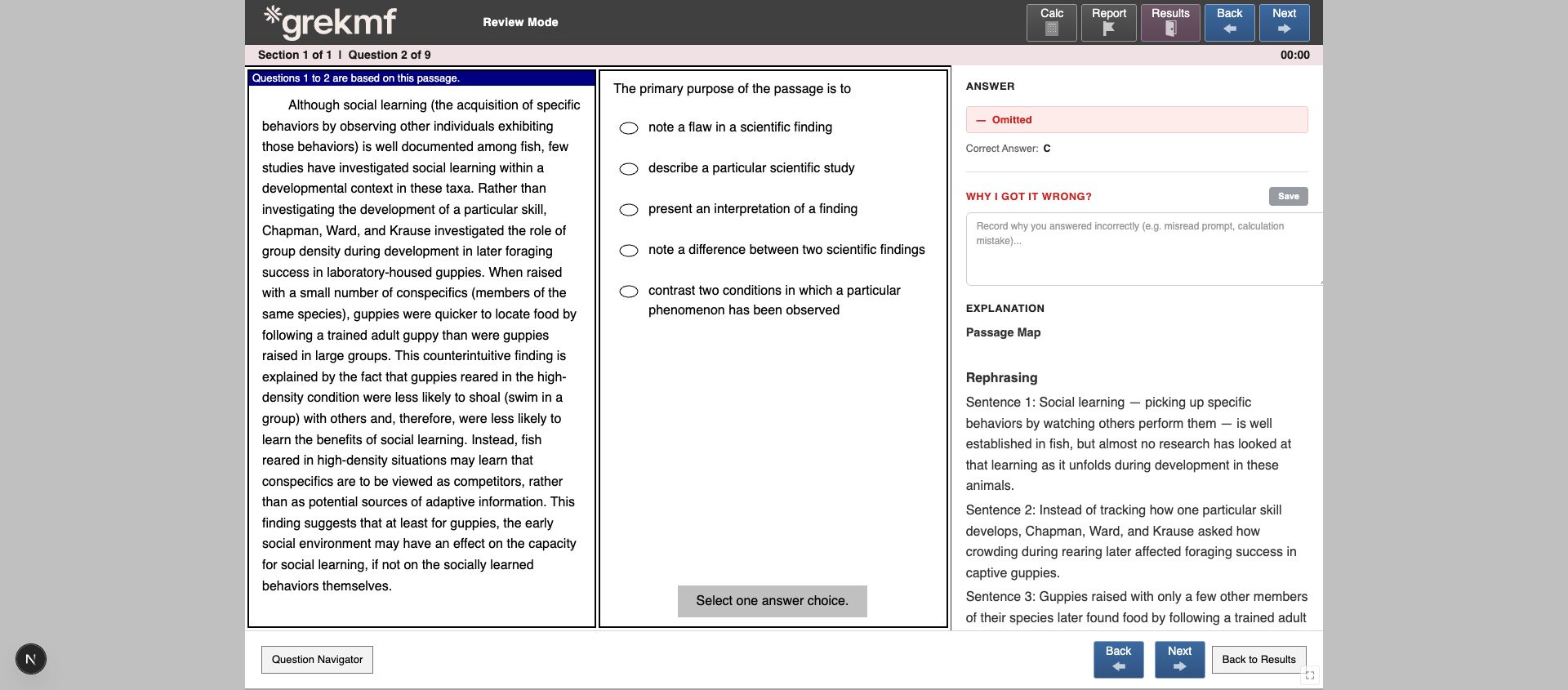 GREKMF Free GRE Practice Test example question 3